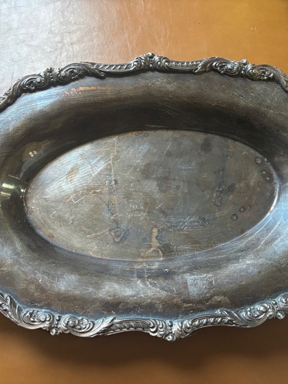 Vintage EPCA Silver Plate Poole & Silver Company Oval Tray